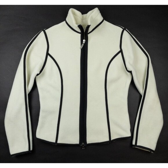 Marker for Gorsuch Polartec Fleece Jacket Women's Medium White Full Zip Ski USA - Picture 1 of 16